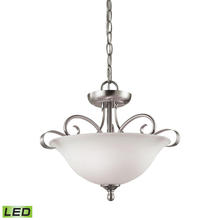 ELK Home 1002CS/20-LED - Thomas - Brighton 16&#39;&#39; Wide 2-Light Semi Flush Mount - Brushed Nickel