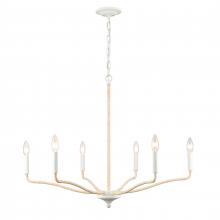 ELK Home 52278/6 - Breezeway 31&#39;&#39; High 6-Light Chandelier - White Coral