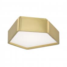 ELK Home 5395-SB-SO - Fenway 12.25&#39;&#39; Wide Integrated LED Flush Mount - Satin Brass