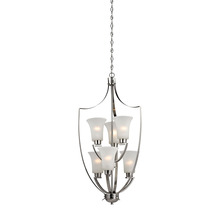 ELK Home 7706FY/20 - Thomas - Foyer 21&#39;&#39; Wide 6-Light Chandelier - Brushed Nickel