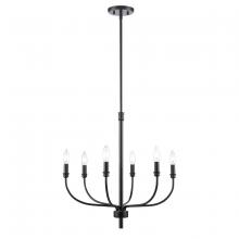 ELK Home 81516/6 - Newland 21&#39;&#39; Wide 6-Light Chandelier - Matte Black