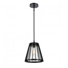 ELK Home 82115/1 - Open Louvers 10&#39;&#39; Wide 1-Light Pendant - Matte Black