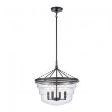 ELK Home 82169/4 - Boyer 18&#39;&#39; Wide 4-Light Pendant - Matte Black