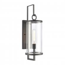 ELK Home 89493/1 - Hopkins 24&#39;&#39; High 1-Light Outdoor Sconce - Charcoal Black