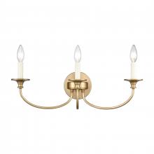  89722/3 - Cecil 22'' Wide 3-Light Vanity Light - Natural Brass