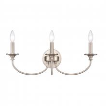  89742/3 - Cecil 22'' Wide 3-Light Vanity Light - Brushed Nickel