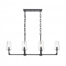 ELK Home 89967/6 - Fitzroy 36&#39;&#39; Wide 6-Light Linear Chandelier - Matte Black