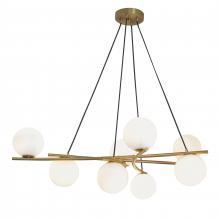 ELK Home 9680-SB-OP - Perch 41.25&#39;&#39; Wide 8-Light Chandelier - Satin Brass