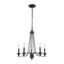 ELK Home CN110521 - Thomas - Farmington 21&#39;&#39; Wide 5-Light Chandelier - Oil Rubbed Bronze