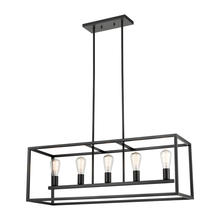 ELK Home CN150521 - Thomas - Williamsport 37&#39;&#39; Wide 5-Light Linear Chandelier - Oil Rubbed Bronze