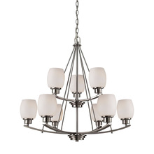 ELK Home CN170922 - Thomas - Casual Mission 29&#39;&#39; Wide 9-Light Chandelier - Brushed Nickel