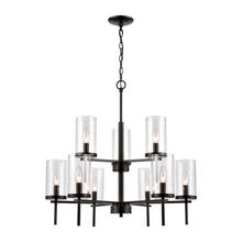 ELK Home CN290926 - Thomas - Oakland 28.5'' Wide 9-Light Chandelier - Black