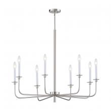 ELK Home CN341822 - Thomas - Lexington Green 38&#39;&#39; Wide 8-Light Chandelier - Brushed Nickel