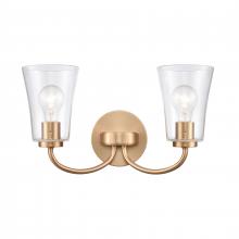 ELK Home EC89263/2 - Emily 17&#39;&#39; Wide 2-Light Vanity Light - Brushed Gold