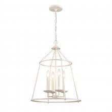 ELK Home EC89684/4 - Joanie 17.25&#39;&#39; Wide 4-Light Pendant - Antique White