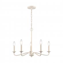 ELK Home EC89686/5 - Quinn 24&#39;&#39; Wide 5-Light Chandelier - Antique White