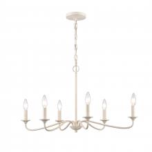 ELK Home EC89688/6 - Quinn 30&#39;&#39; Wide 6-Light Chandelier - Antique White