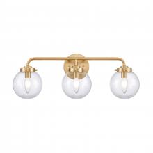 ELK Home EC89944/3 - Fairbanks 22.75&#39;&#39; Wide 3-Light Vanity Light - Brushed Gold and Clear