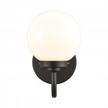 ELK Home EC89960/1 - Fairbanks 8.5&#39;&#39; High 1-Light Sconce - Matte Black with Opal