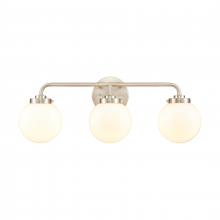 ELK Home EC89984/3 - Fairbanks 22.75&#39;&#39; Wide 3-Light Vanity Light - Brushed Nickel and Opal