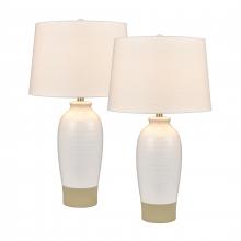 ELK Home S0019-9469/S2 - Peli 29&#39;&#39; High 1-Light Table Lamp - Set of 2 White